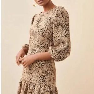 Anthropologie Maeve Animal Print dress.